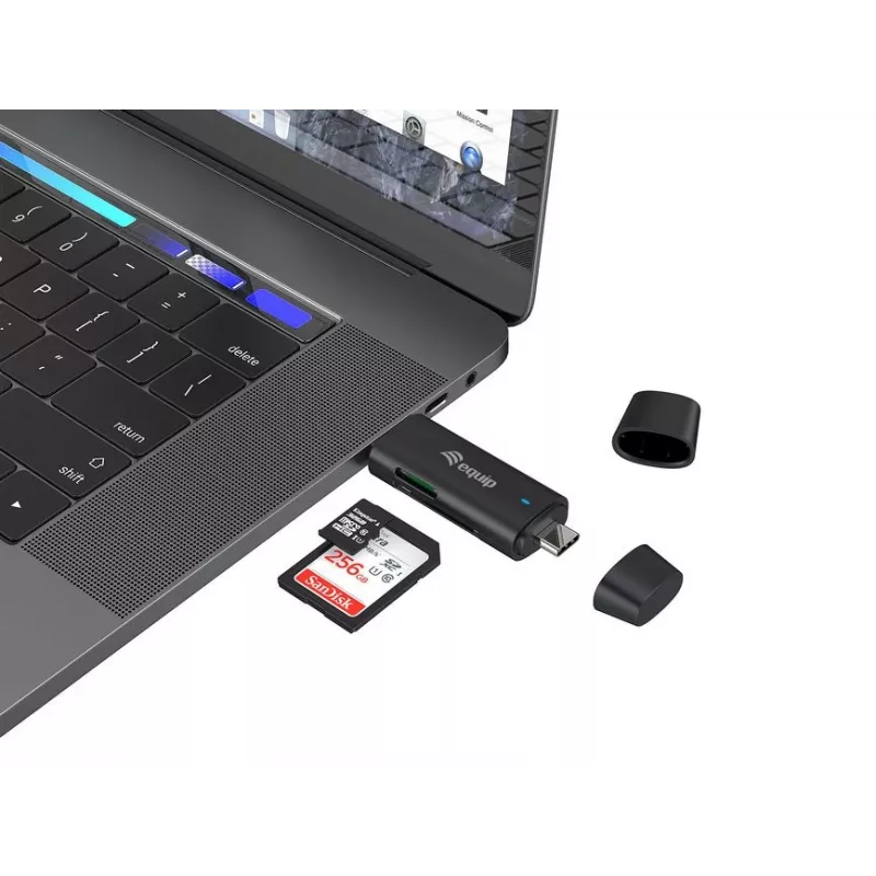 Equip 245462 kaartlezer USB 3.2 Gen 1 (3.1 Gen 1) Type-A/Type-C zwart