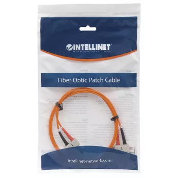 Intellinet glasvezel-patchkabel, OM1, SC/SC, 3m, oranje, duplex, multimode, 62,5/125 µm, LSZH, vezel, levenslange garantie