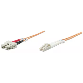 Intellinet 470391 glasvezel patchkabel, OM2, LC/SC duplex multimode, 50/125 µm, 5 m, oranje