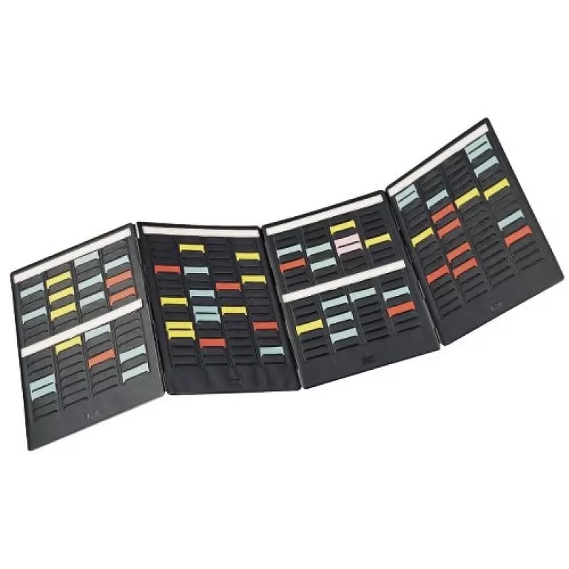 Nobo T-Card planningsset - mini-planner 4-zijdige behuizing maat 1,5