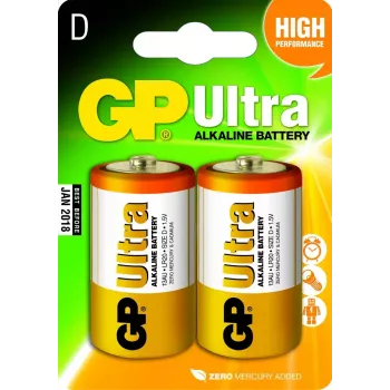 Wegwerpbatterij GP Batteries Ultra Alkaline D