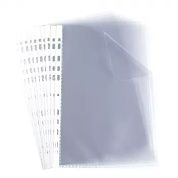 ELBA Prospekthoes, A4, PP, 0,06 mm, glashelder, bovenaan open, Eurolochung, 230 x 307 mm (M970506)