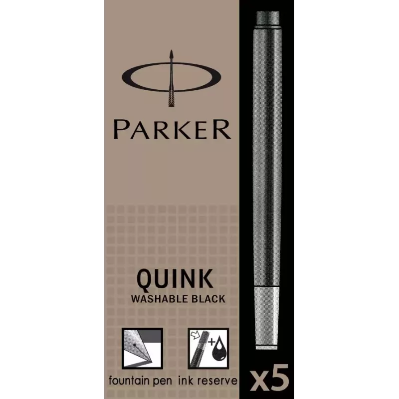 Parker Cartus Zwart 5 st.