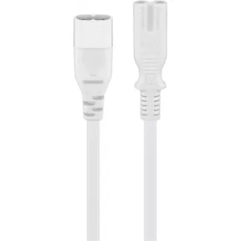 Verlengkabel C7/C8 Goobay 2m wit