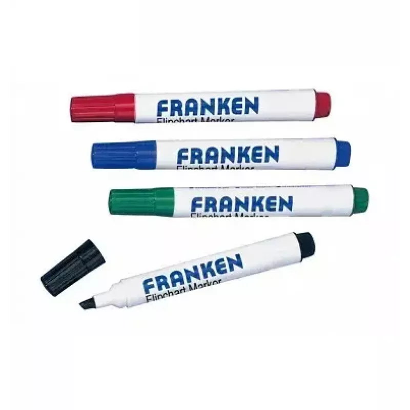 Marker Franken Z2203 4 stuks zwart blauw groen rood
