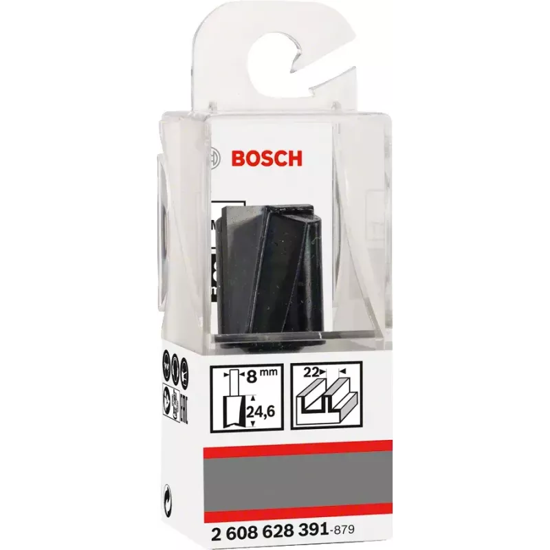 Rechte frees Bosch 2 608 628 391 lengte 56 mm werkdiepte 2,5 cm
