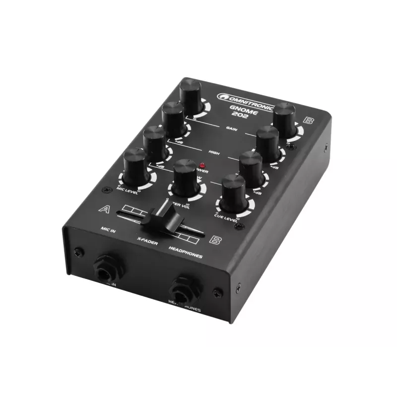 Mixer Omnitronic GNOME-202 2 kanalen 20 - 20000 Hz zwart