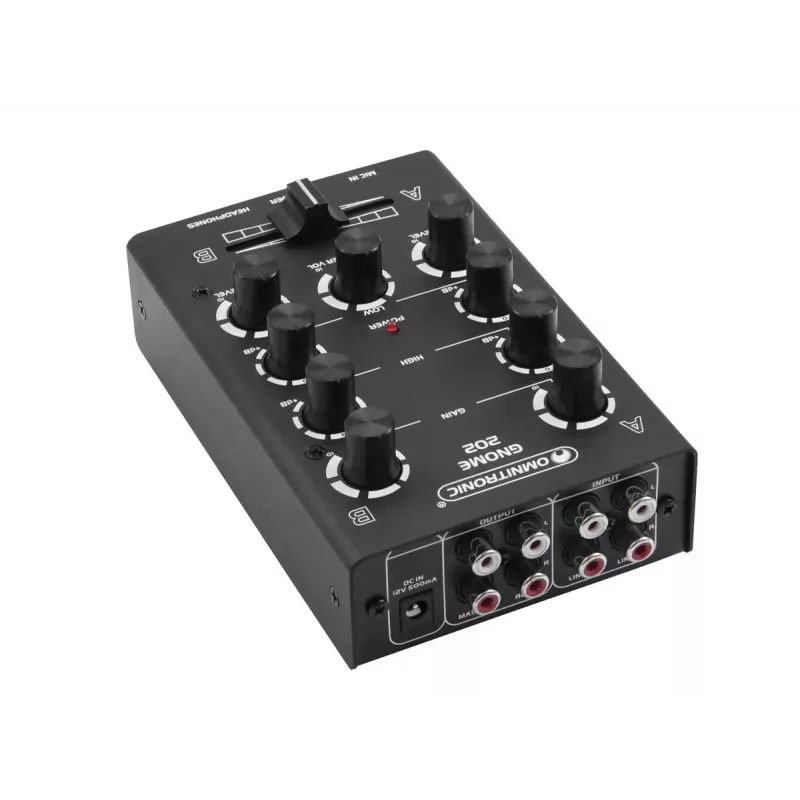 Mixer Omnitronic GNOME-202 2 kanalen 20 - 20000 Hz zwart
