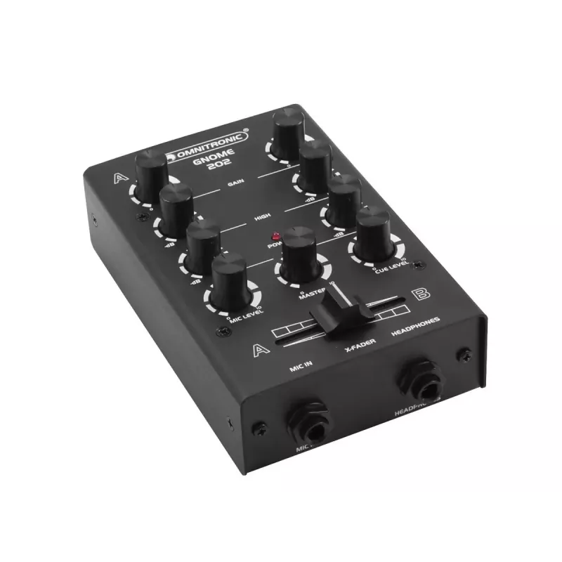 Mixer Omnitronic GNOME-202 2 kanalen 20 - 20000 Hz zwart