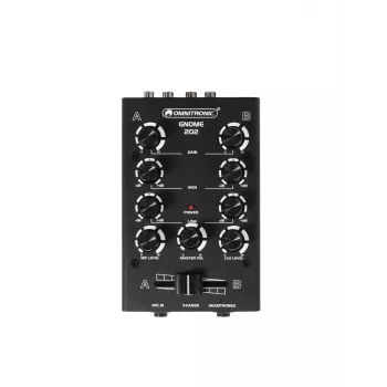 Mixer Omnitronic GNOME-202 2 kanalen 20 - 20000 Hz zwart