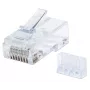 Intellinet RJ45 modulaire stekker, Cat6, UTP, 3-tandig, voor massieve draad, 15 µ vergulde contacten, 90-pack