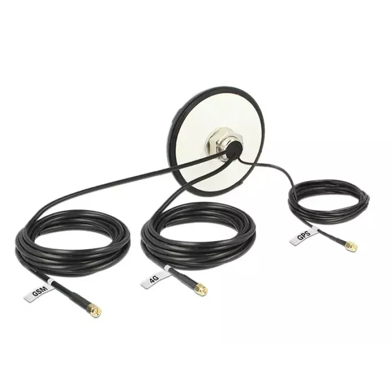 Navilock 12457 multiband GPS/LTE/UMTS/GSM SMA omnidirectionele buitenantenne voor dakmontage