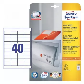 Zelfklevend etiket rechthoek AVERY 6126
