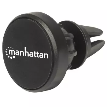 Manhattan magnetische auto-ventilatieroosterhouder, verstelbare clipbevestiging, snel aanbrengen en verwijderen, antislip oppervlak, zwart, levenslange garantie