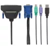 Intellinet VGA 1-poortskabel voor KVM-console, PS2, USB en VGA-aansluitingen