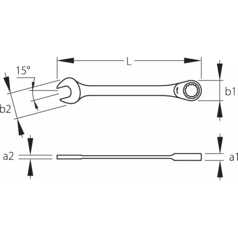 Dopsleutel Gedore 7 R 19