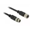 Seriële kabel Navilock 62971 zwart 1 m M8