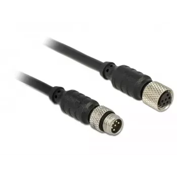 Seriële kabel Navilock 62974 zwart 5 m M8