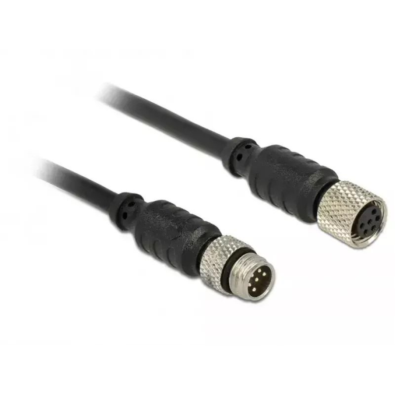 Seriële kabel Navilock 62974 zwart 5 m M8