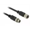 Seriële kabel Navilock 62975 zwart 10 m M8