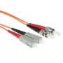 ACT 1 meter LSZH multimode 62.5/125 OM1 glasvezel-patchkabel duplex met ST- en SC-stekkers