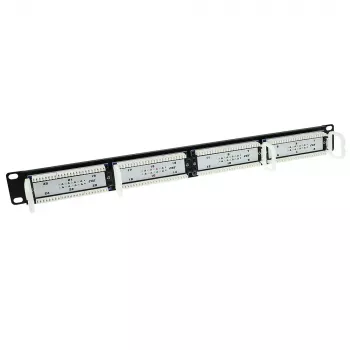 Patchpanel 24-poorts onafgeschermd 45° ACT P24AK1