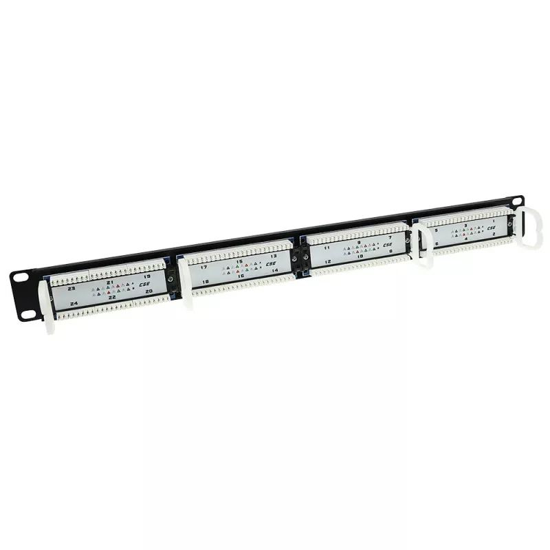 Patchpanel 24-poorts onafgeschermd 45° ACT P24AK1