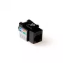 Keystone jack ACT CAT6 onafgeschermd punch down zwart TD6014
