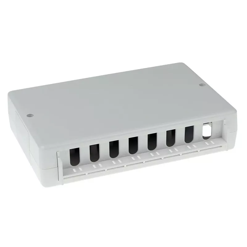 Opbouwdoos ACT FA5000 onafgeschermd 8-poorts Cat5e — 171,4×38×118,8 mm