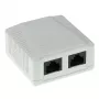 Opbouwdoos ACT 2-voudig onafgeschermd CAT5E — 59×29,5×61 mm