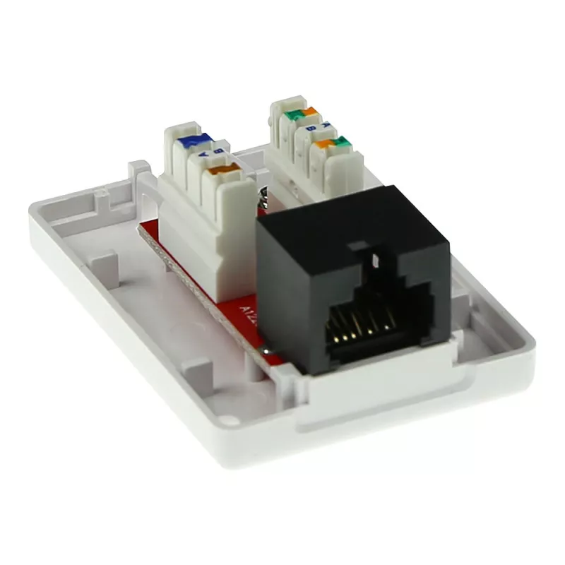 Opbouwdoos ACT 1-poorts onafgeschermd CAT6, 39×54×29.5 mm