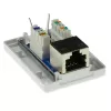 Opbouw afgeschermde aansluitdoos ACT FA5005 voor 1× CAT5E-bus, 39×29,5×54 mm