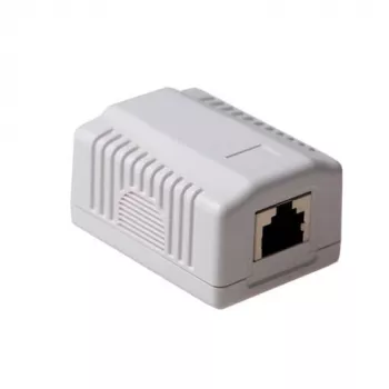 Opbouw afschermdoos ACT CAT6, 1-poorts, 39×54×29,5 mm