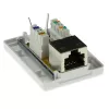 Opbouw afschermdoos ACT CAT6, 1-poorts, 39×54×29,5 mm
