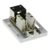Opbouw afschermdoos ACT CAT6, 1-poorts, 39×54×29,5 mm