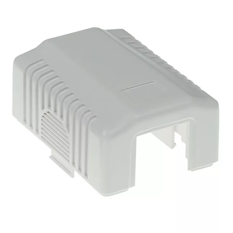 Opbouw afschermdoos ACT CAT6, 1-poorts, 39×54×29,5 mm