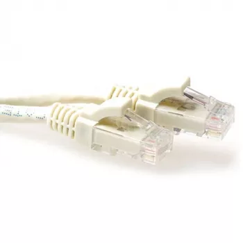 ACT ivoor 25 meter U/UTP CAT6 patchkabel met knikbescherming en RJ45-stekkers