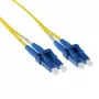 ACT 1 meter LSZH Singlemode 9/125 OS2 short-boot glasvezel-patchkabel duplex met LC-stekkers