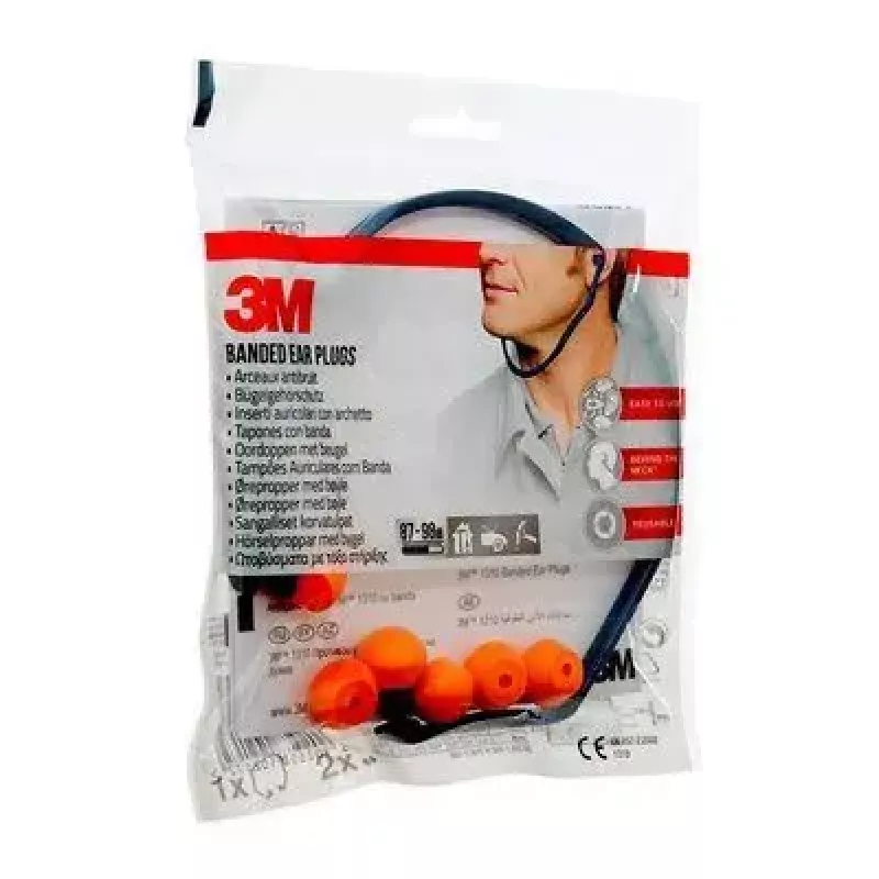 3M 1310C1 oordopjes herbruikbare oordopjes blauw, geel