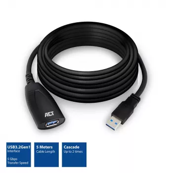 USB-booster ACT AC6105 5 meter