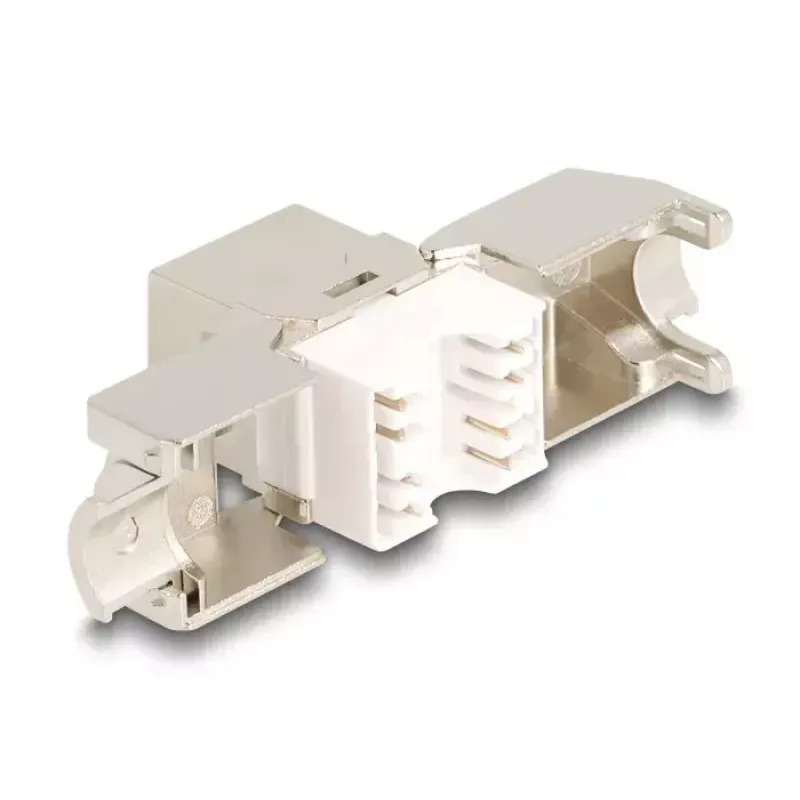 Delock 86050 keystonemodule RJ45-aansluiting Cat.6A STP, 4 stuks