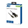 ACT AC6002 seriële kabel DB-9, 1,5 m, zwart