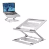 Laptopstandaard ACT AC8135 aluminium grijs traploos in hoogte verstelbaar