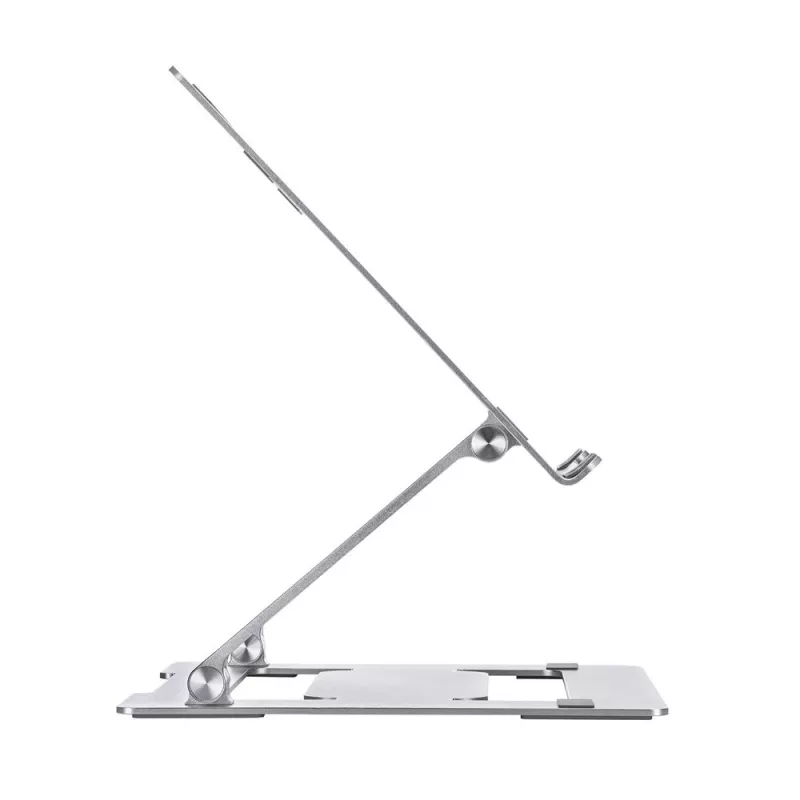 Laptopstandaard ACT AC8135 aluminium grijs traploos in hoogte verstelbaar