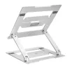 Laptopstandaard ACT AC8135 aluminium grijs traploos in hoogte verstelbaar