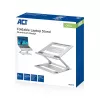Laptopstandaard ACT AC8135 aluminium grijs traploos in hoogte verstelbaar