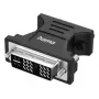 Videoadapter HAMA 00300090 DVI-I stekker naar VGA bus, zwart