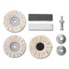 Set KWB 485300 roterend gereedschap polijstaccessoires zwart metallic wit