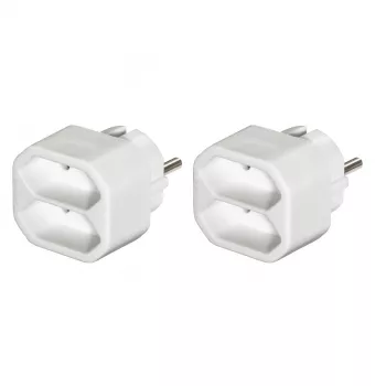 Hama 00223211 stroomverlenging 2 AC-uitgangen binnen wit