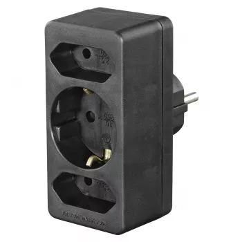 Hama 00223216 stroomverlenging 3 AC-uitgangen binnen zwart